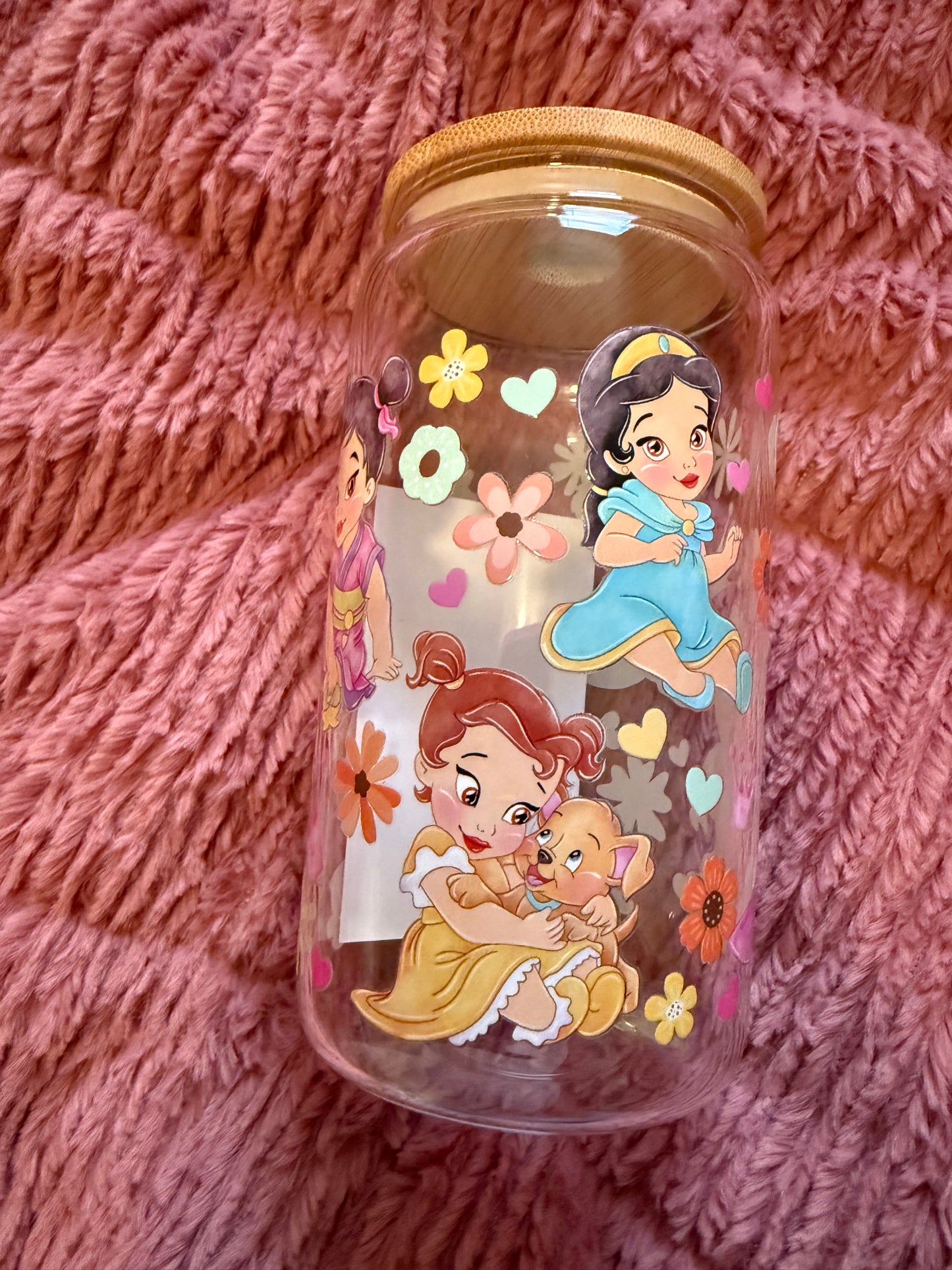 Baby Princess 16oz Glass Can
