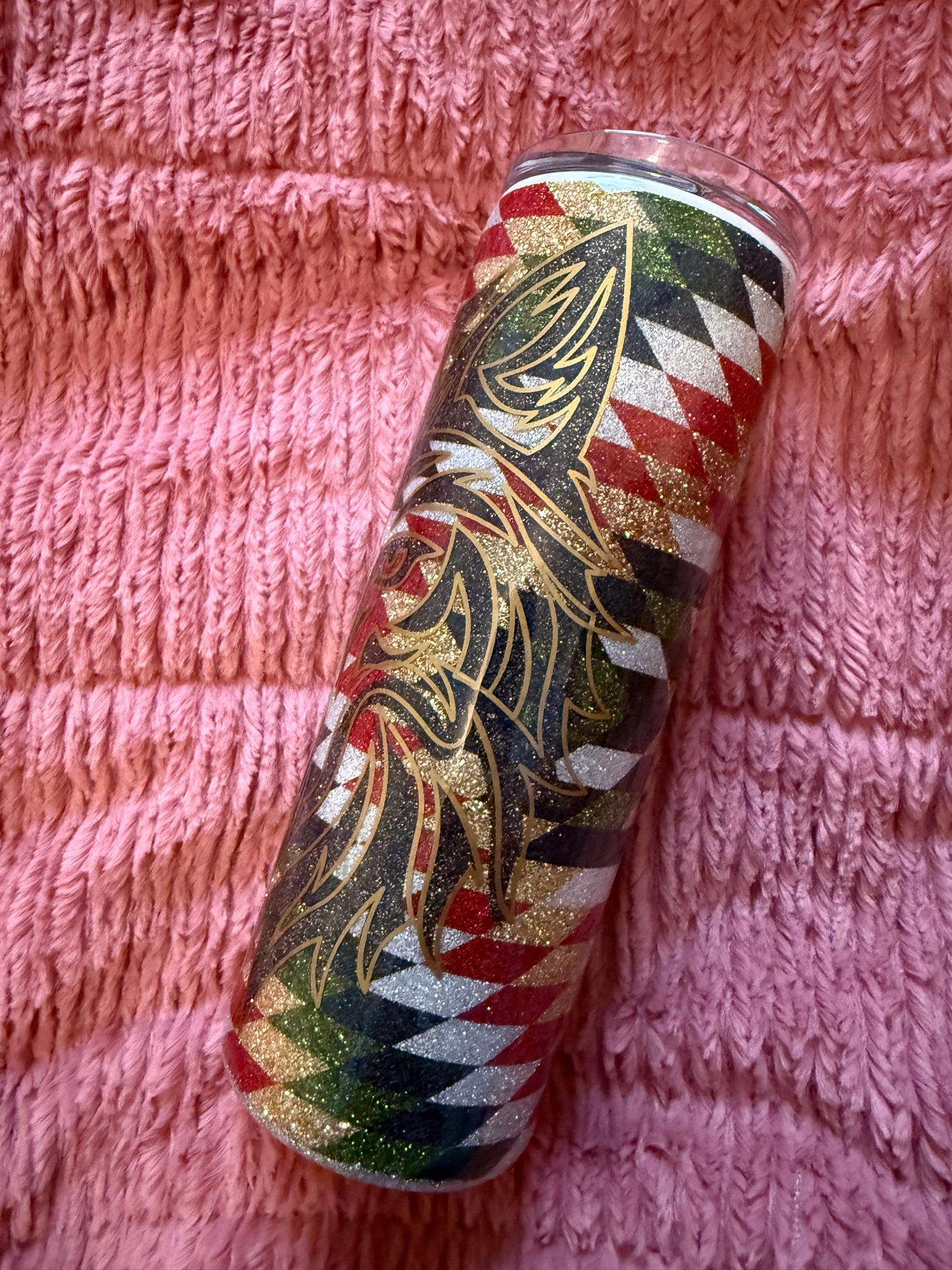 20oz Skinny Wolf Southwestern Tumbler