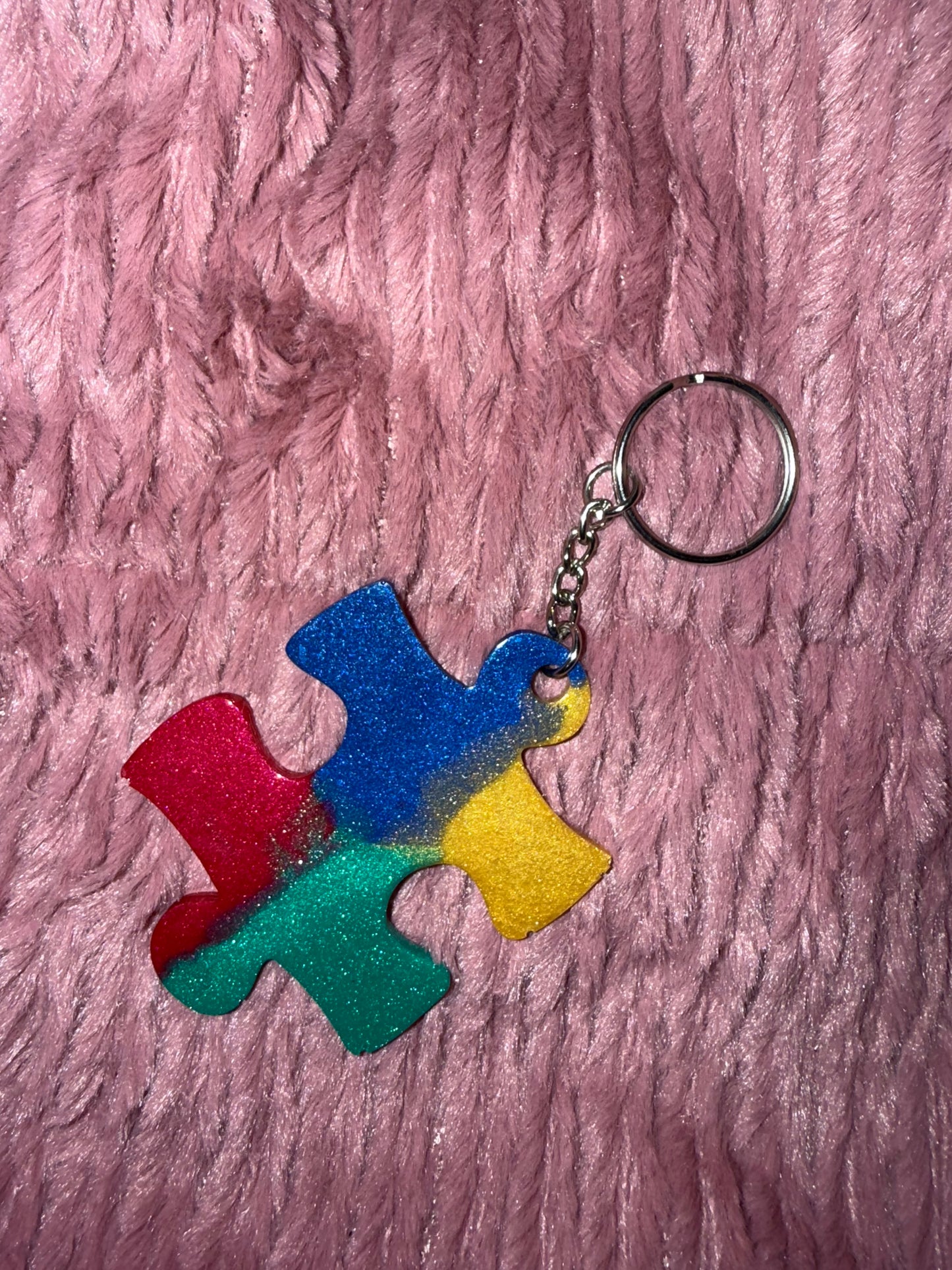 Big Puzzle Piece Keychain