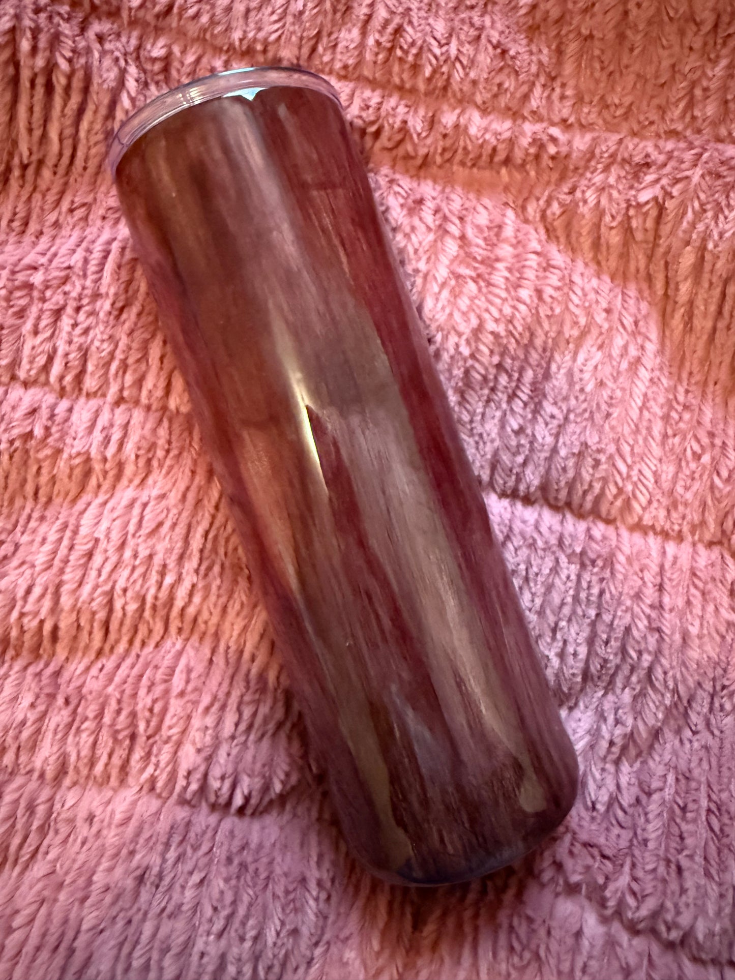 30oz Skinny Dark Woodgrain Tumbler