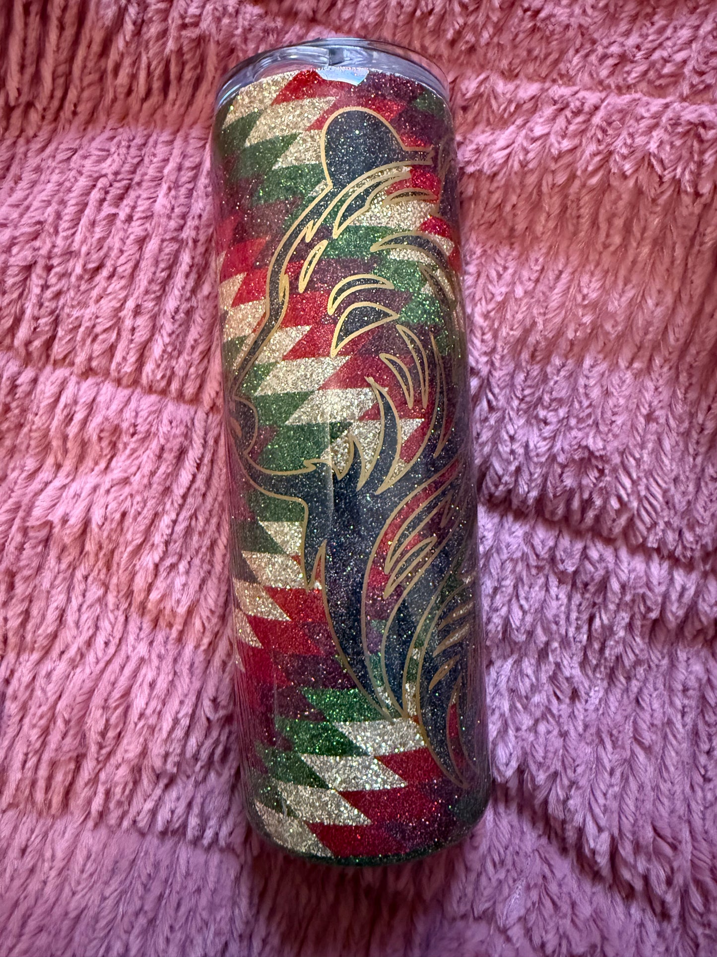 20oz Skinny Bear Southwestern Tumbler