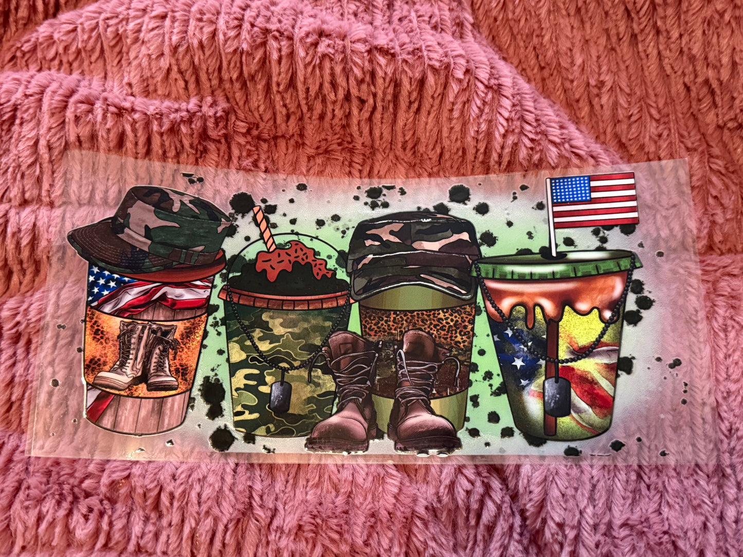 Military 16oz Glass Can