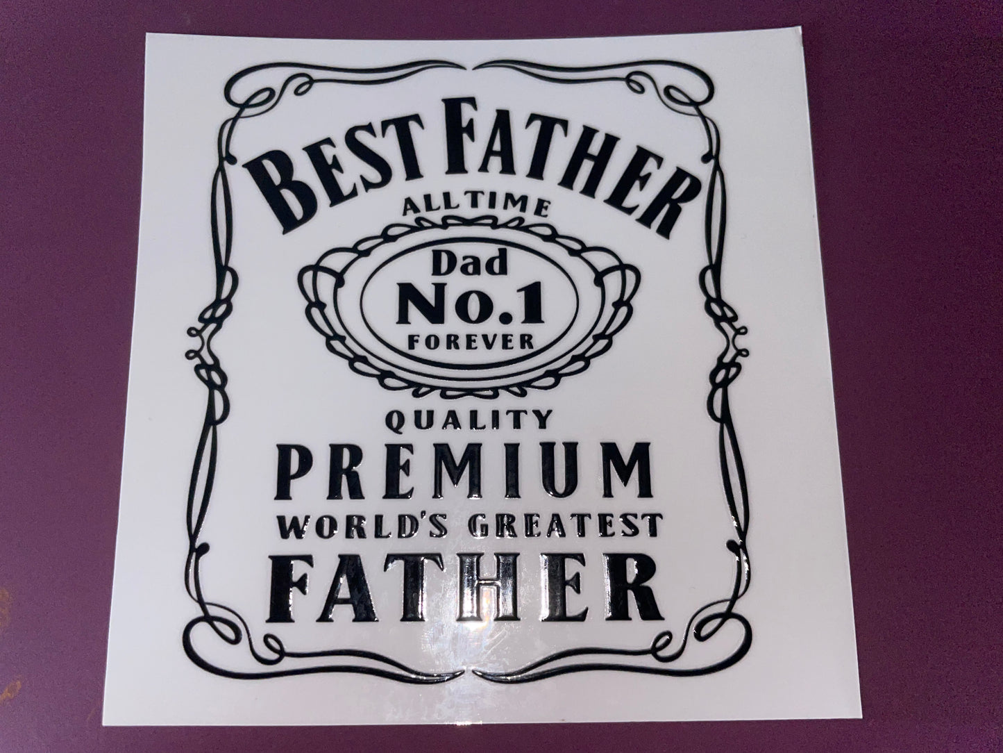 Best Father 16oz Glass Can