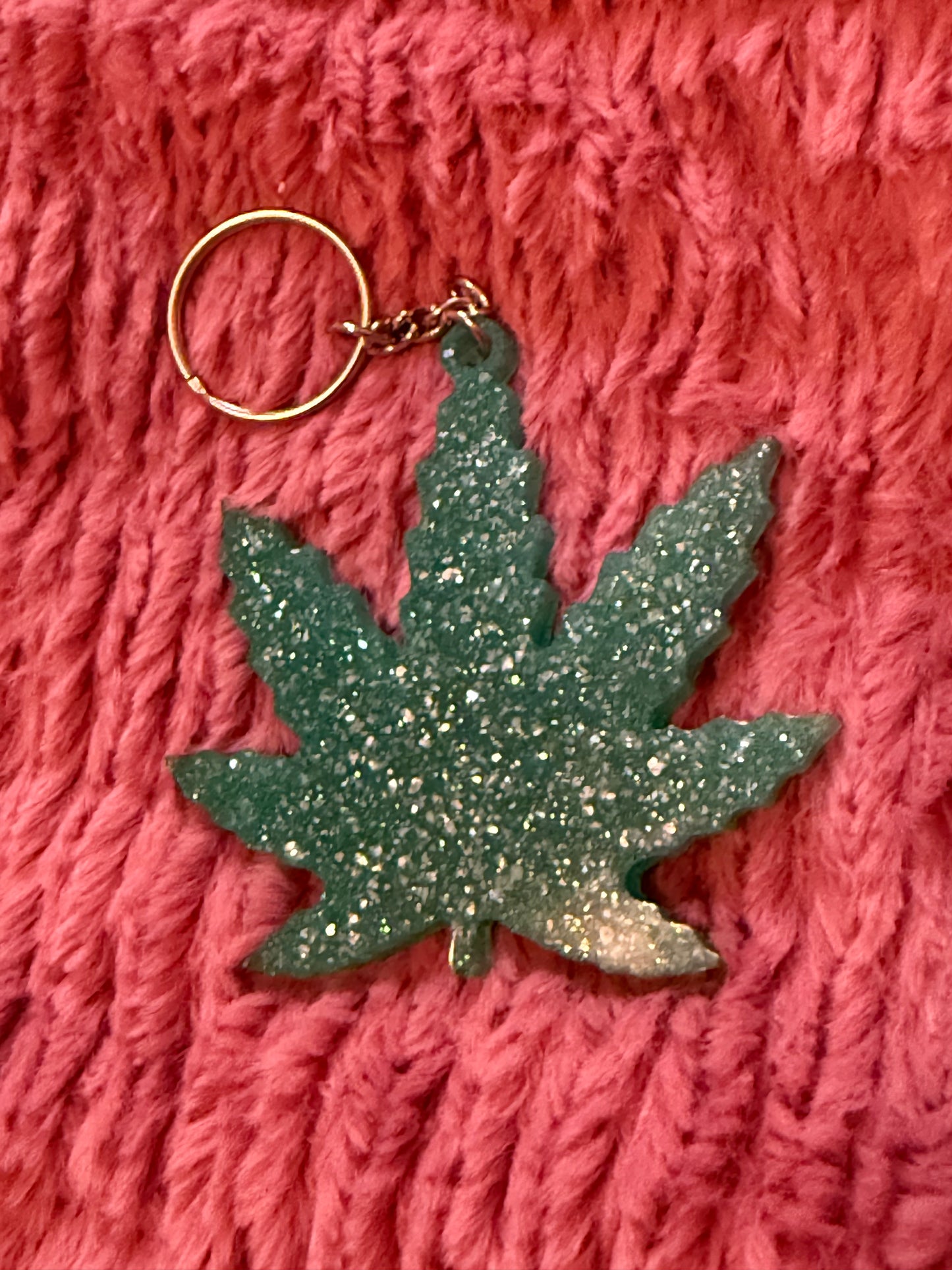 Plant Leaf Keychain