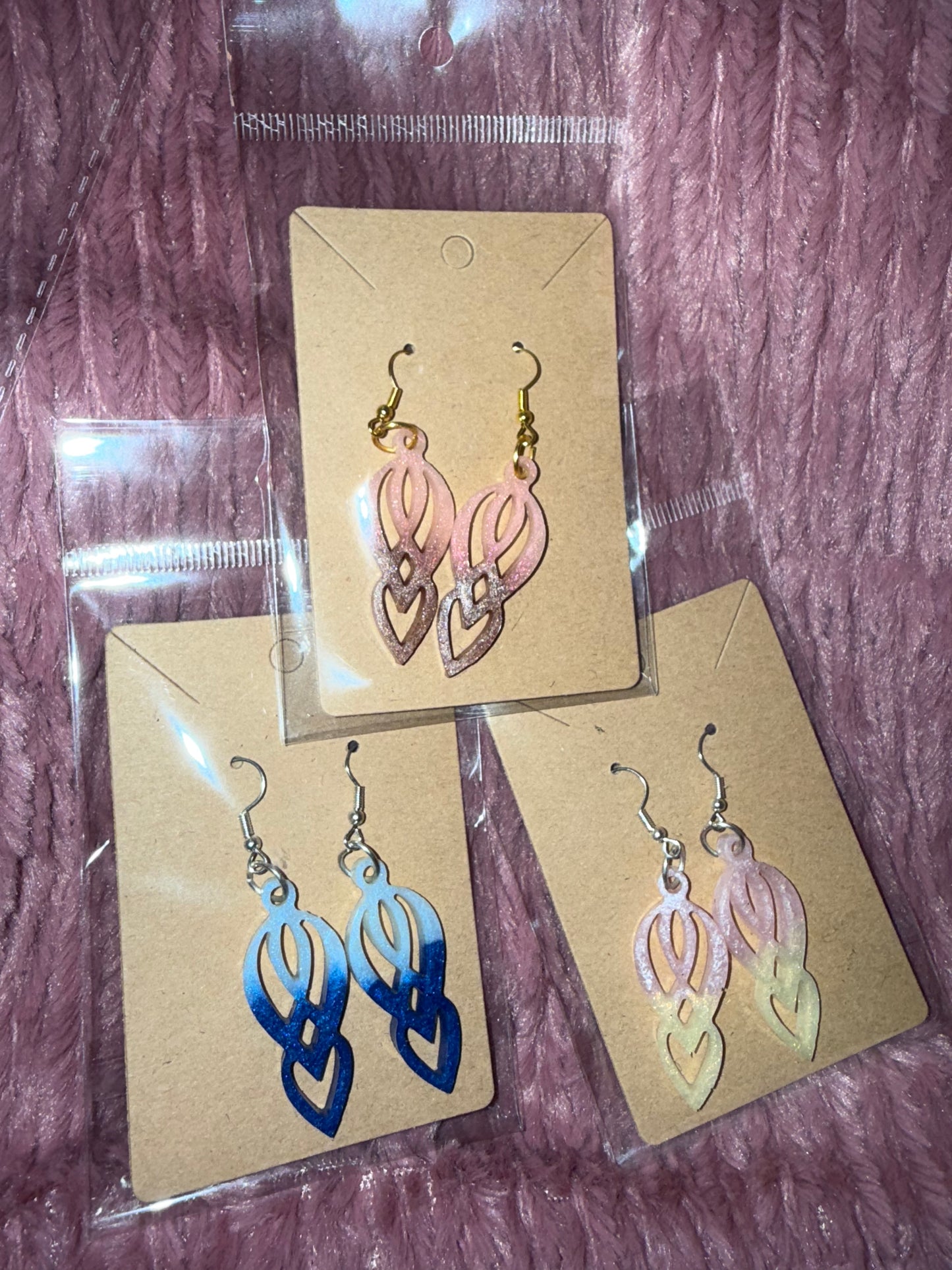 Teardrop Outline Earrings
