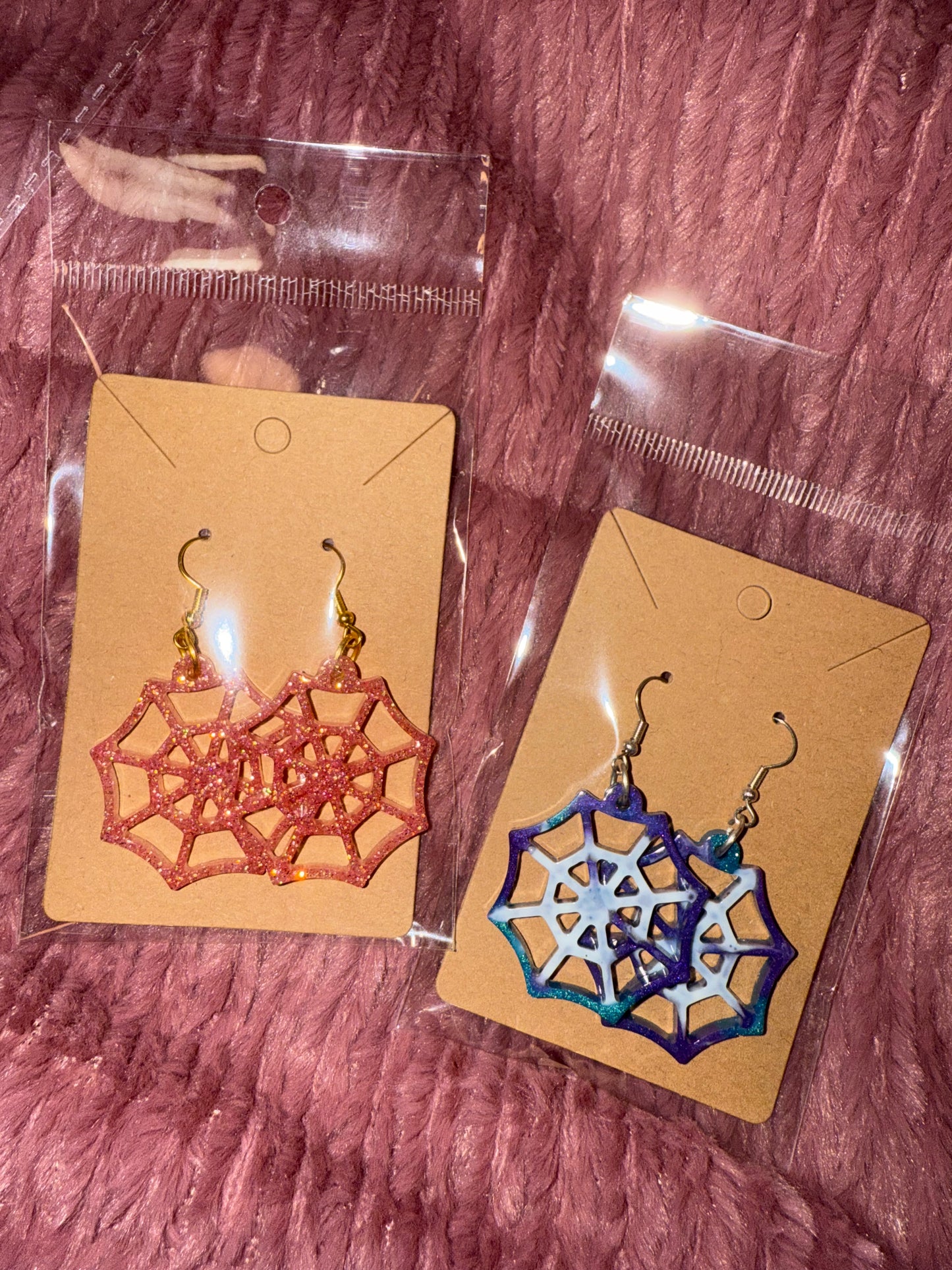Spider Web Earrings