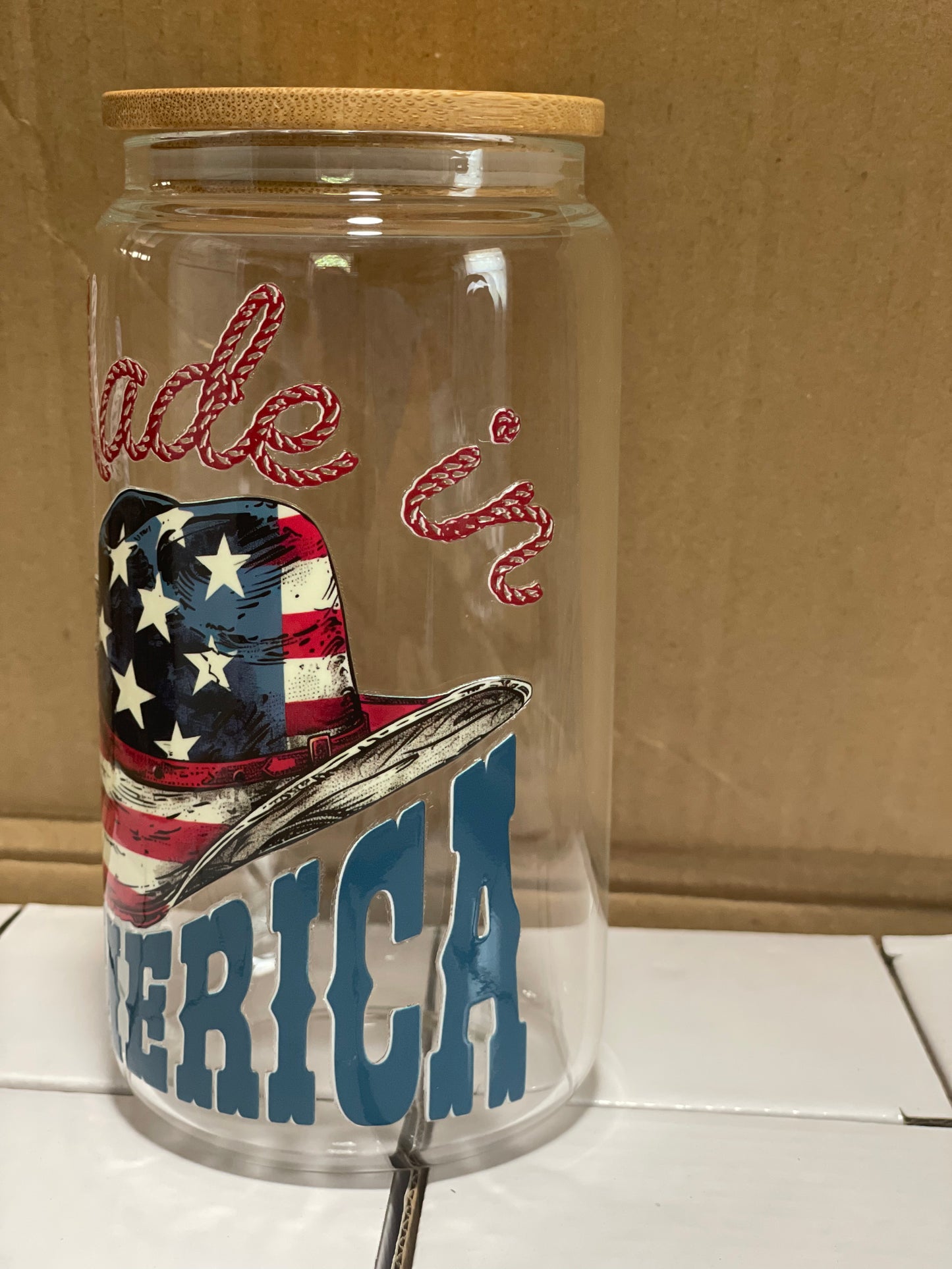 Made in America 16oz Glass Can