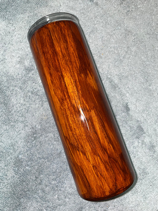 20oz Skinny Woodgrain Tumbler