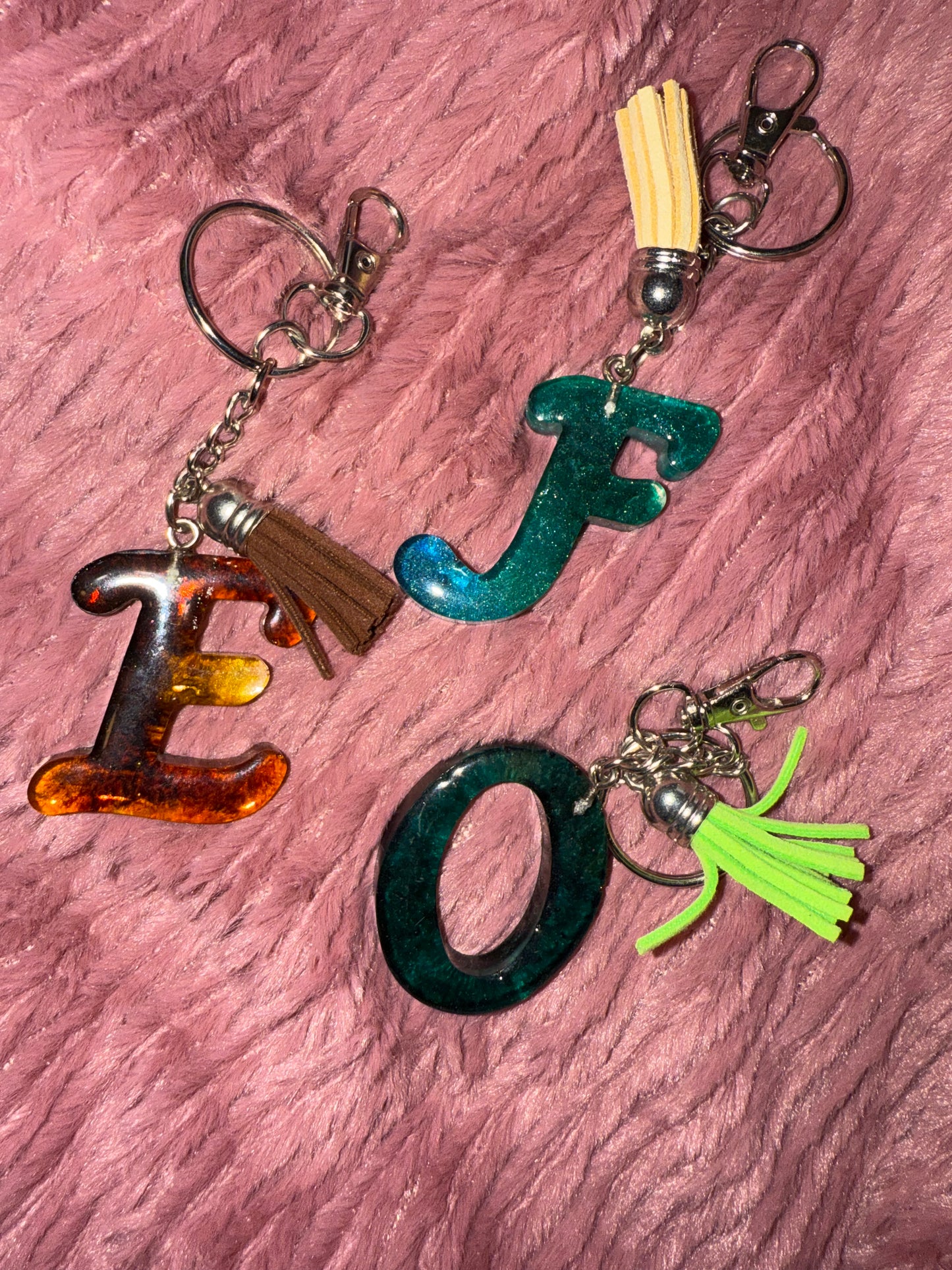 Custom "Script" Letter/Number Keychain